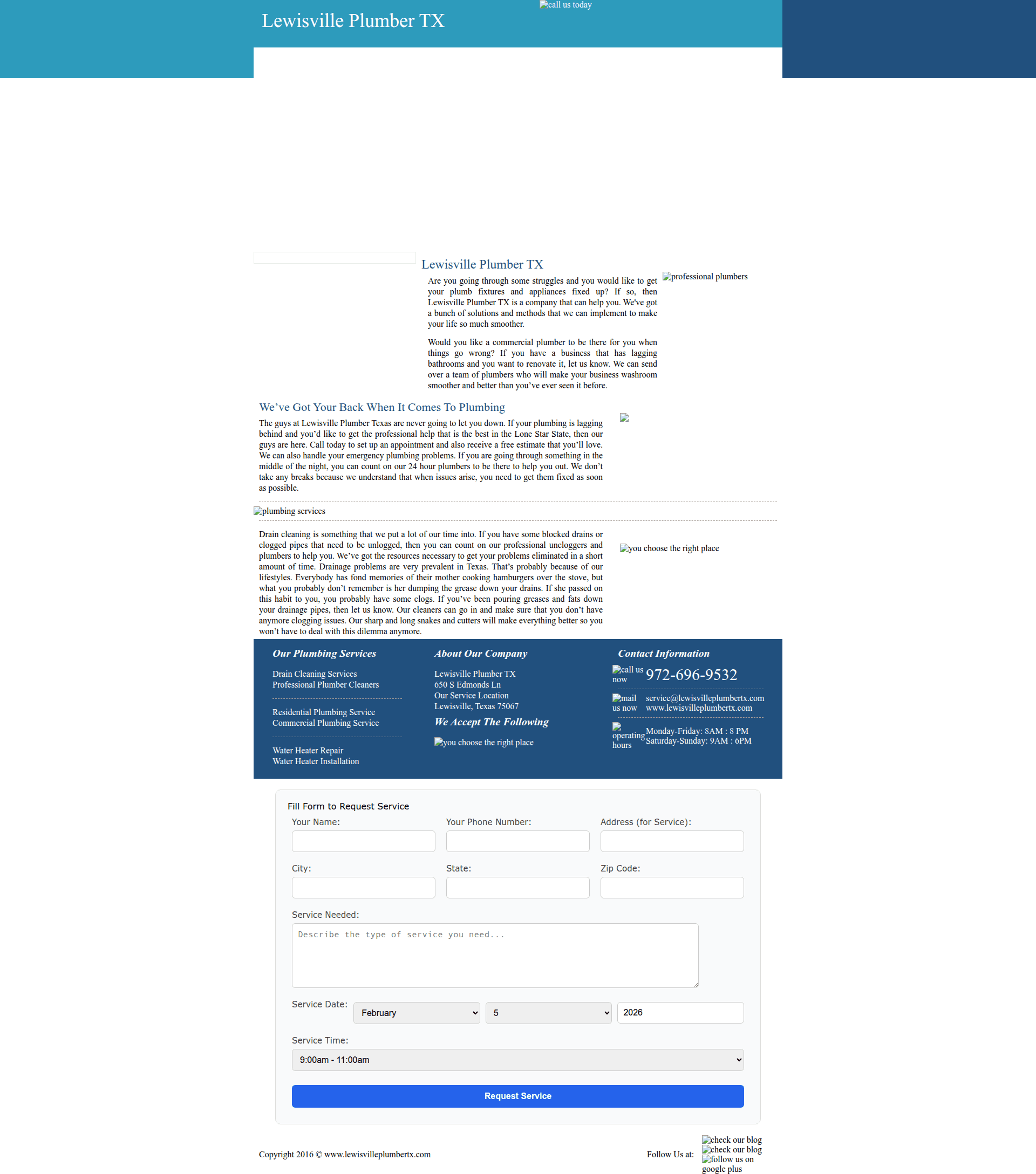 Lewisville Plumber TX