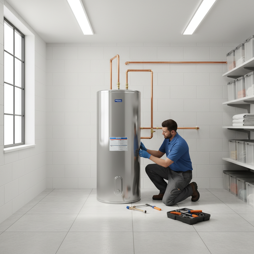 Water heater installation service